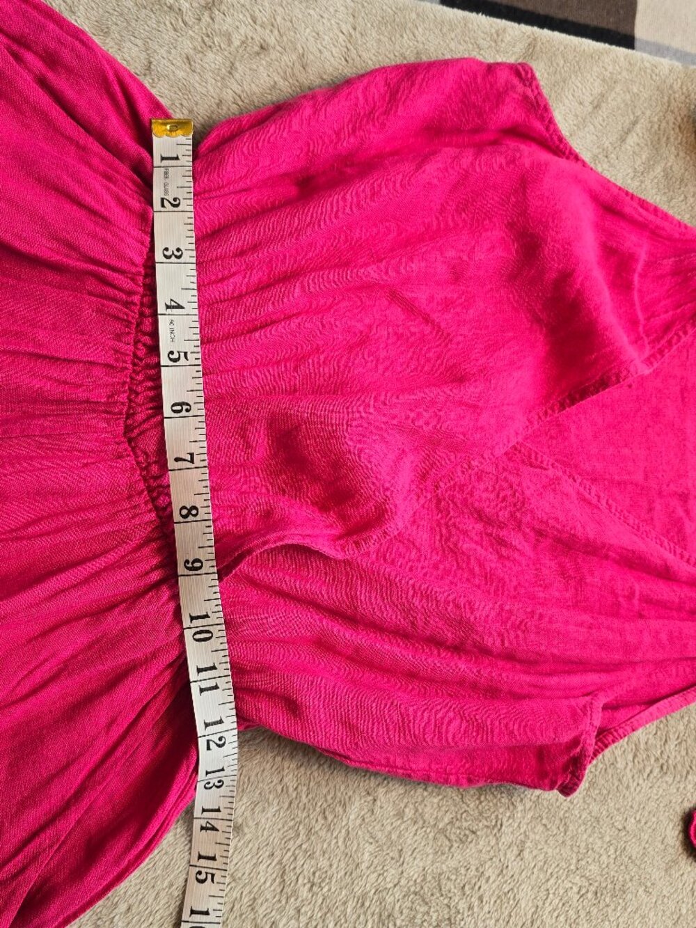 Francesca Bettini Made in Italy Hot Pink Linen Wide Leg Jumpsuit Medium - Picture 6 of 7